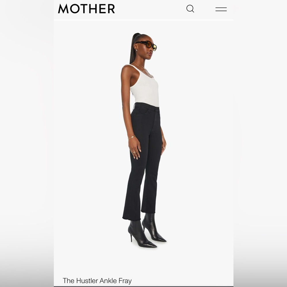 Mother Denim Hustler Ankle Fray